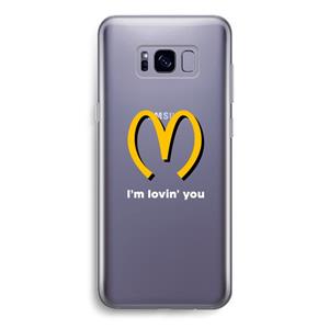 CaseCompany I'm lovin' you: Samsung Galaxy S8 Transparant Hoesje