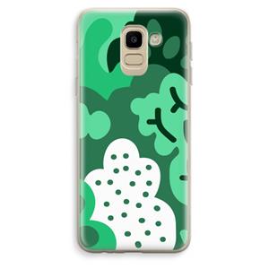 CaseCompany Bushes: Samsung Galaxy J6 (2018) Transparant Hoesje