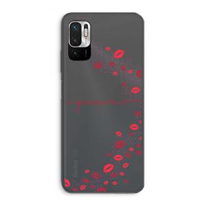 CaseCompany Kusjes: Xiaomi Redmi Note 10 5G Transparant Hoesje