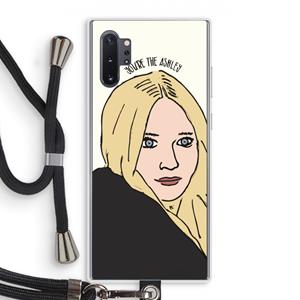 CaseCompany Ashley: Samsung Galaxy Note 10 Plus Transparant Hoesje met koord