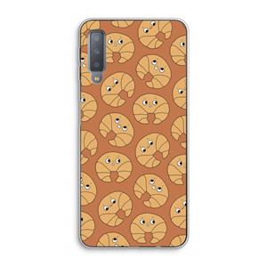 CaseCompany Croissant: Samsung Galaxy A7 (2018) Transparant Hoesje