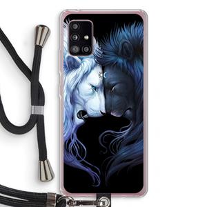 CaseCompany Brotherhood: Samsung Galaxy A51 5G Transparant Hoesje met koord