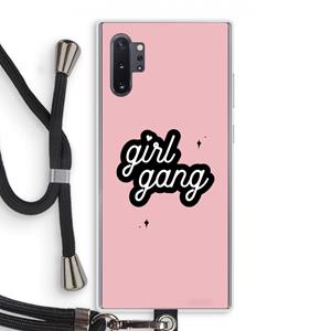 CaseCompany Girl Gang: Samsung Galaxy Note 10 Plus Transparant Hoesje met koord