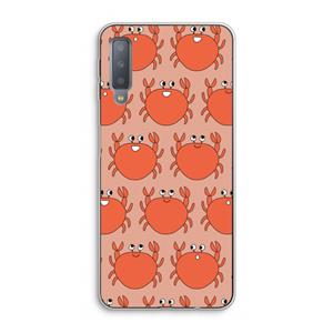 CaseCompany Krab: Samsung Galaxy A7 (2018) Transparant Hoesje