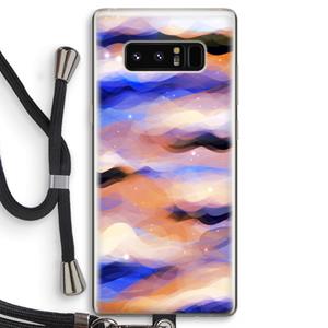 CaseCompany Donkere Wolken: Samsung Galaxy Note 8 Transparant Hoesje met koord