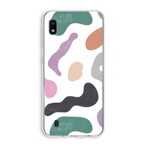 CaseCompany Memphis Shapes: Samsung Galaxy A10 Transparant Hoesje
