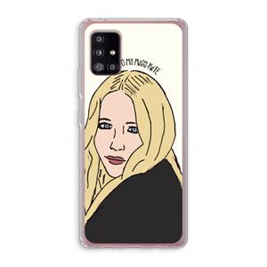 CaseCompany Mary Kate: Samsung Galaxy A51 5G Transparant Hoesje