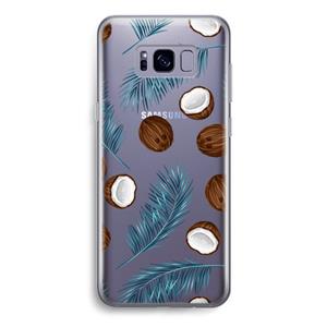 CaseCompany Kokosnoot roze: Samsung Galaxy S8 Transparant Hoesje