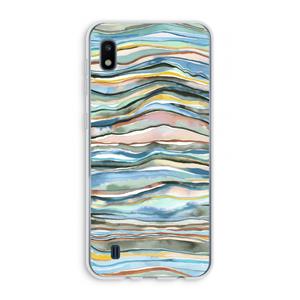 CaseCompany Watercolor Agate: Samsung Galaxy A10 Transparant Hoesje