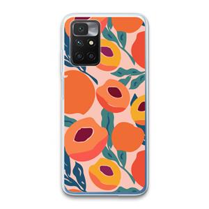CaseCompany Perzik: Xiaomi Redmi 10 Transparant Hoesje