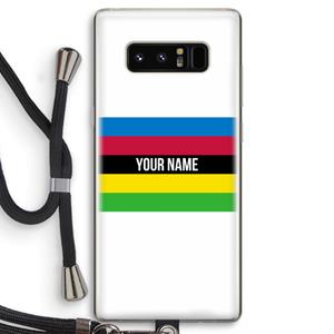 CaseCompany WK Wielrennen: Samsung Galaxy Note 8 Transparant Hoesje met koord
