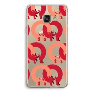 CaseCompany Dogs: Samsung Galaxy A3 (2016) Transparant Hoesje