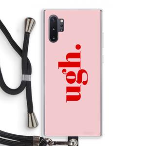 CaseCompany Ugh: Samsung Galaxy Note 10 Plus Transparant Hoesje met koord
