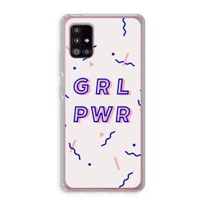 CaseCompany GRL PWR: Samsung Galaxy A51 5G Transparant Hoesje