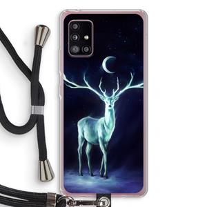 CaseCompany Nightbringer: Samsung Galaxy A51 5G Transparant Hoesje met koord