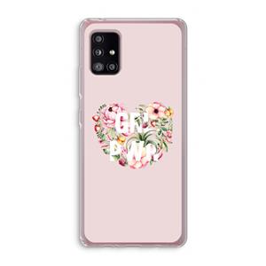 CaseCompany GRL PWR Flower: Samsung Galaxy A51 5G Transparant Hoesje