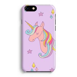 CaseCompany Roze eenhoorn: Volledig Geprint iPhone 7 Plus Hoesje