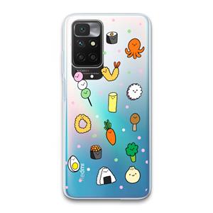 CaseCompany Happy bento friends: Xiaomi Redmi 10 Transparant Hoesje