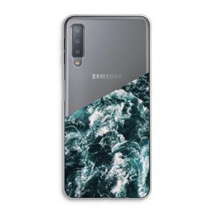 CaseCompany Zee golf: Samsung Galaxy A7 (2018) Transparant Hoesje