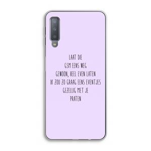 CaseCompany GSM: Samsung Galaxy A7 (2018) Transparant Hoesje