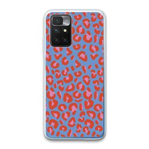 CaseCompany Leopard blue: Xiaomi Redmi 10 Transparant Hoesje