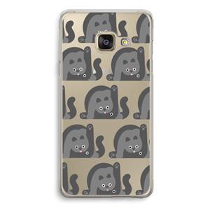 CaseCompany Cats: Samsung Galaxy A3 (2016) Transparant Hoesje