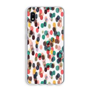CaseCompany Tropical Dots: Samsung Galaxy A10 Transparant Hoesje