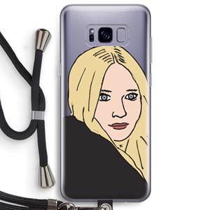 CaseCompany Ashley: Samsung Galaxy S8 Plus Transparant Hoesje met koord