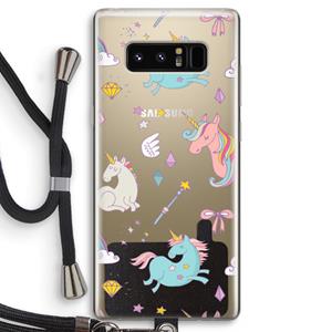 CaseCompany Fantasiewereld: Samsung Galaxy Note 8 Transparant Hoesje met koord