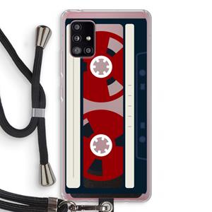 CaseCompany Here's your tape: Samsung Galaxy A51 5G Transparant Hoesje met koord