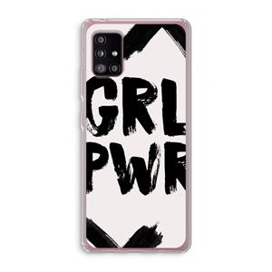 CaseCompany Girl Power #2: Samsung Galaxy A51 5G Transparant Hoesje