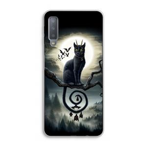 CaseCompany Moonlight Companions: Samsung Galaxy A7 (2018) Transparant Hoesje
