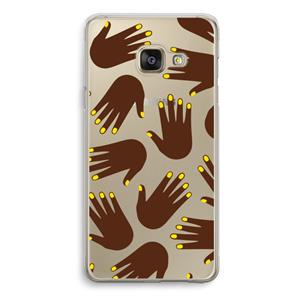 CaseCompany Hands dark: Samsung Galaxy A3 (2016) Transparant Hoesje