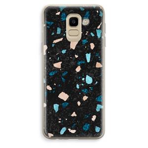 CaseCompany Terrazzo N°11: Samsung Galaxy J6 (2018) Transparant Hoesje