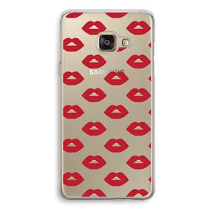 CaseCompany Lips: Samsung Galaxy A3 (2016) Transparant Hoesje