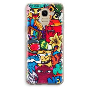 CaseCompany No Rules: Samsung Galaxy J6 (2018) Transparant Hoesje