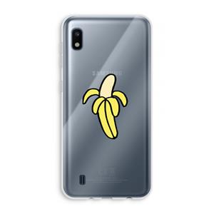 CaseCompany Banana: Samsung Galaxy A10 Transparant Hoesje