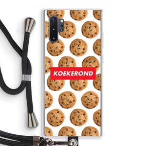 CaseCompany Koekerond: Samsung Galaxy Note 10 Plus Transparant Hoesje met koord