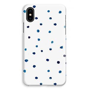 CaseCompany Blauwe stippen: iPhone XS Max Volledig Geprint Hoesje