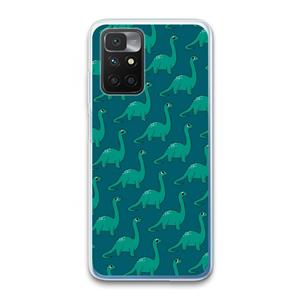 CaseCompany Diplodocus: Xiaomi Redmi 10 Transparant Hoesje