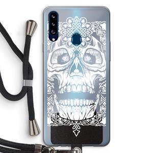 CaseCompany Seek & Destroy: Samsung Galaxy A20s Transparant Hoesje met koord