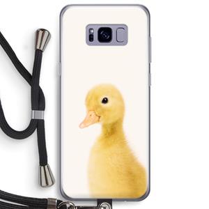CaseCompany Duke: Samsung Galaxy S8 Plus Transparant Hoesje met koord