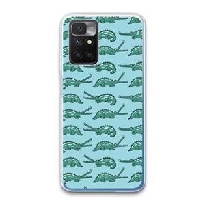 CaseCompany Kroko: Xiaomi Redmi 10 Transparant Hoesje