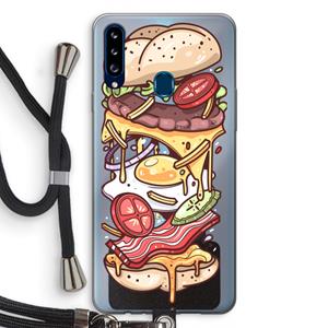 CaseCompany Diet Coke Please: Samsung Galaxy A20s Transparant Hoesje met koord