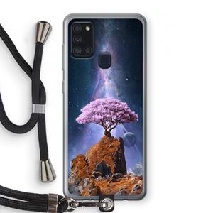 CaseCompany Ambition: Samsung Galaxy A21s Transparant Hoesje met koord