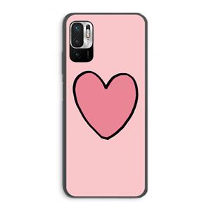 CaseCompany Hartje: Xiaomi Redmi Note 10 5G Transparant Hoesje
