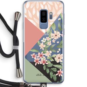 CaseCompany Sweet heaven geometrics: Samsung Galaxy S9 Plus Transparant Hoesje met koord