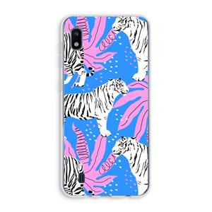 CaseCompany Tijger: Samsung Galaxy A10 Transparant Hoesje