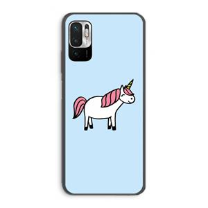 CaseCompany Eenhoorn: Xiaomi Redmi Note 10 5G Transparant Hoesje
