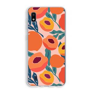 CaseCompany Perzik: Samsung Galaxy A10 Transparant Hoesje